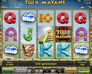 Gewinn im Automatenspiel Two Mayans